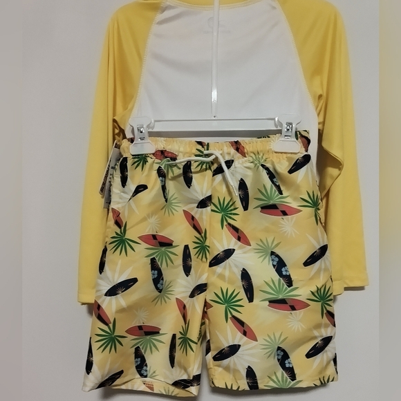 New Ocean Thread Swim Rashguard Set / Size 7 - Picture 2 of 6